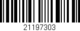 Código de barras (EAN, GTIN, SKU, ISBN): '21197303'