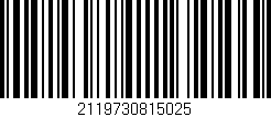 Código de barras (EAN, GTIN, SKU, ISBN): '2119730815025'