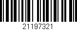 Código de barras (EAN, GTIN, SKU, ISBN): '21197321'