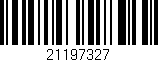 Código de barras (EAN, GTIN, SKU, ISBN): '21197327'