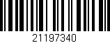 Código de barras (EAN, GTIN, SKU, ISBN): '21197340'