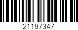 Código de barras (EAN, GTIN, SKU, ISBN): '21197347'