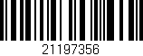 Código de barras (EAN, GTIN, SKU, ISBN): '21197356'