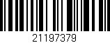Código de barras (EAN, GTIN, SKU, ISBN): '21197379'
