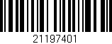Código de barras (EAN, GTIN, SKU, ISBN): '21197401'