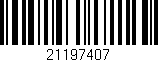 Código de barras (EAN, GTIN, SKU, ISBN): '21197407'