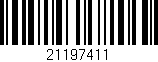 Código de barras (EAN, GTIN, SKU, ISBN): '21197411'
