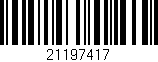 Código de barras (EAN, GTIN, SKU, ISBN): '21197417'