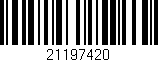 Código de barras (EAN, GTIN, SKU, ISBN): '21197420'