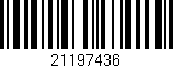 Código de barras (EAN, GTIN, SKU, ISBN): '21197436'