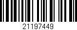Código de barras (EAN, GTIN, SKU, ISBN): '21197449'