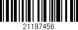 Código de barras (EAN, GTIN, SKU, ISBN): '21197456'