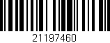 Código de barras (EAN, GTIN, SKU, ISBN): '21197460'