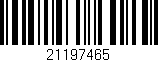Código de barras (EAN, GTIN, SKU, ISBN): '21197465'