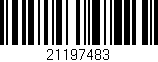 Código de barras (EAN, GTIN, SKU, ISBN): '21197483'