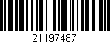Código de barras (EAN, GTIN, SKU, ISBN): '21197487'