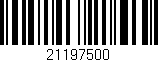 Código de barras (EAN, GTIN, SKU, ISBN): '21197500'