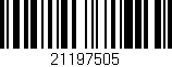 Código de barras (EAN, GTIN, SKU, ISBN): '21197505'