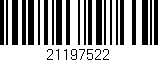 Código de barras (EAN, GTIN, SKU, ISBN): '21197522'