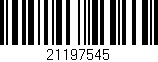 Código de barras (EAN, GTIN, SKU, ISBN): '21197545'