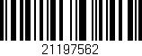 Código de barras (EAN, GTIN, SKU, ISBN): '21197562'