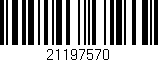 Código de barras (EAN, GTIN, SKU, ISBN): '21197570'