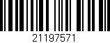 Código de barras (EAN, GTIN, SKU, ISBN): '21197571'