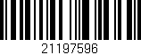 Código de barras (EAN, GTIN, SKU, ISBN): '21197596'