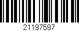 Código de barras (EAN, GTIN, SKU, ISBN): '21197597'