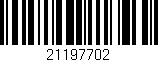 Código de barras (EAN, GTIN, SKU, ISBN): '21197702'