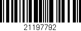 Código de barras (EAN, GTIN, SKU, ISBN): '21197792'
