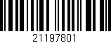 Código de barras (EAN, GTIN, SKU, ISBN): '21197801'
