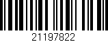 Código de barras (EAN, GTIN, SKU, ISBN): '21197822'