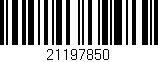 Código de barras (EAN, GTIN, SKU, ISBN): '21197850'