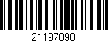 Código de barras (EAN, GTIN, SKU, ISBN): '21197890'