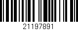 Código de barras (EAN, GTIN, SKU, ISBN): '21197891'