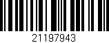 Código de barras (EAN, GTIN, SKU, ISBN): '21197943'