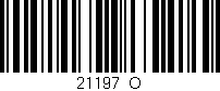 Código de barras (EAN, GTIN, SKU, ISBN): '21197_O'