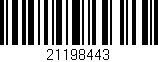 Código de barras (EAN, GTIN, SKU, ISBN): '21198443'