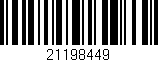 Código de barras (EAN, GTIN, SKU, ISBN): '21198449'