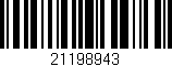 Código de barras (EAN, GTIN, SKU, ISBN): '21198943'