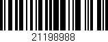 Código de barras (EAN, GTIN, SKU, ISBN): '21198988'