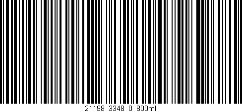 Código de barras (EAN, GTIN, SKU, ISBN): '21198_3348_0_800ml'
