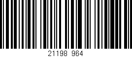 Código de barras (EAN, GTIN, SKU, ISBN): '21198/964'