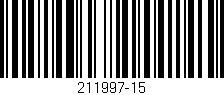 Código de barras (EAN, GTIN, SKU, ISBN): '211997-15'