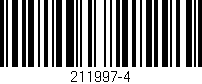 Código de barras (EAN, GTIN, SKU, ISBN): '211997-4'