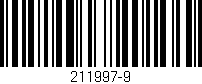 Código de barras (EAN, GTIN, SKU, ISBN): '211997-9'