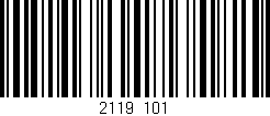 Código de barras (EAN, GTIN, SKU, ISBN): '2119/101'