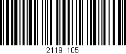 Código de barras (EAN, GTIN, SKU, ISBN): '2119/105'