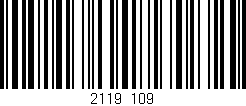 Código de barras (EAN, GTIN, SKU, ISBN): '2119/109'
